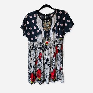 Anthropologie Bl^nk London Blank London Trudie Tunic Dress Navy Blue Tunic